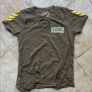 Chaser T shirt distressed